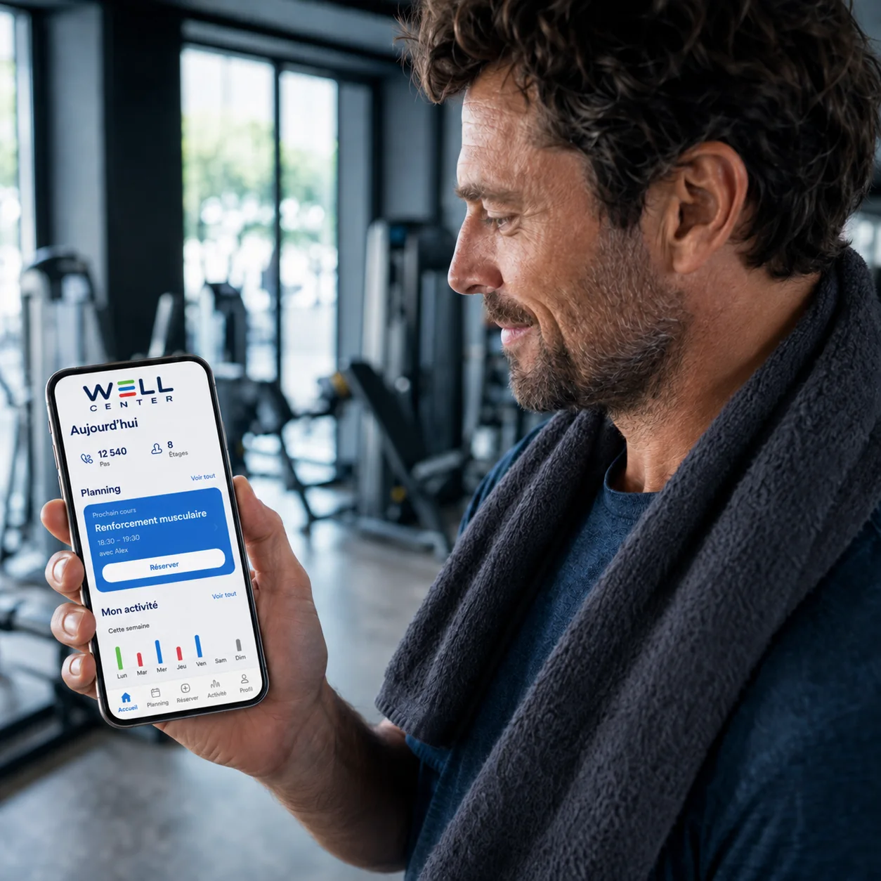 Suivi des activités sportives sur téléphone